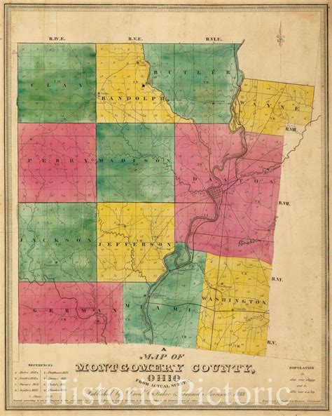 Warren County, Ohio – Townships Map – shown on Google Maps.